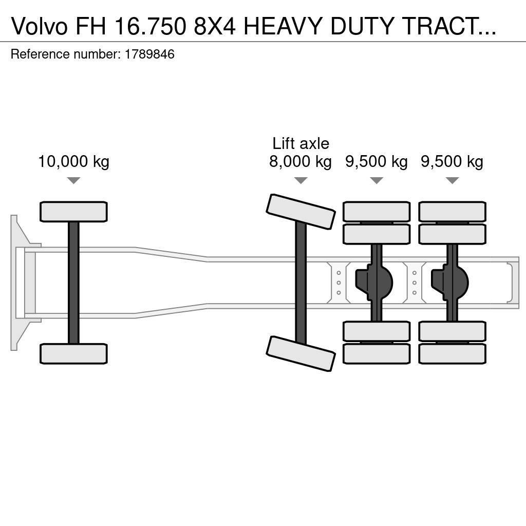 Volvo FH 16.750 8X4 HEAVY DUTY TRACTOR/SZM/TREKKER Tractor Units