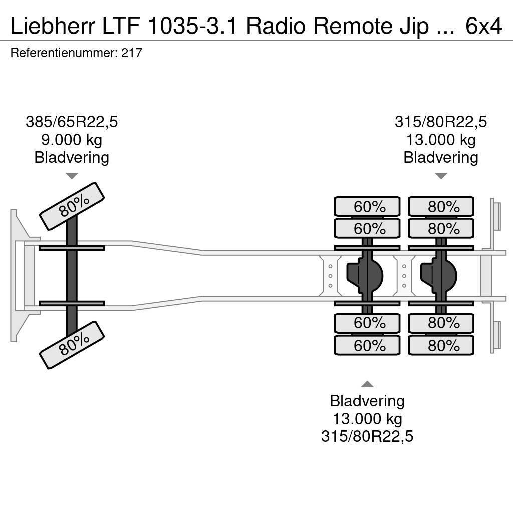 Liebherr LTF 1035-3.1 Radio Remote Jip Scania P360 6x4 Euro All terrain cranes