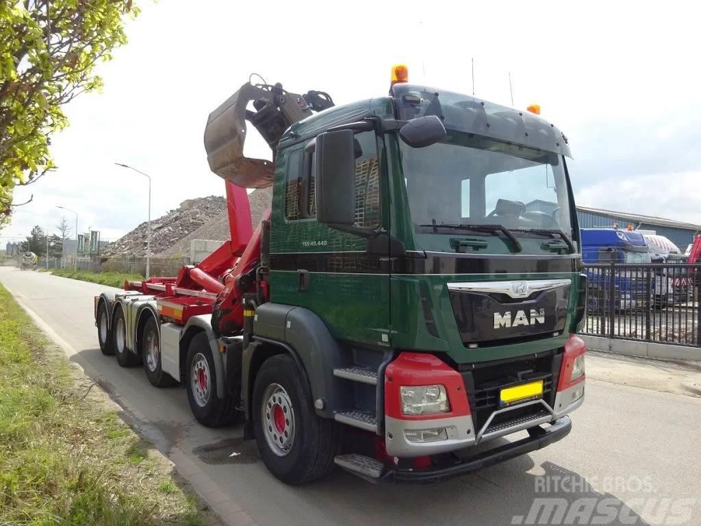 MAN TGS 49.440 10X4 / EURO 6 / HAAKSYSTEEM VDL 30 TONS Hook lift trucks