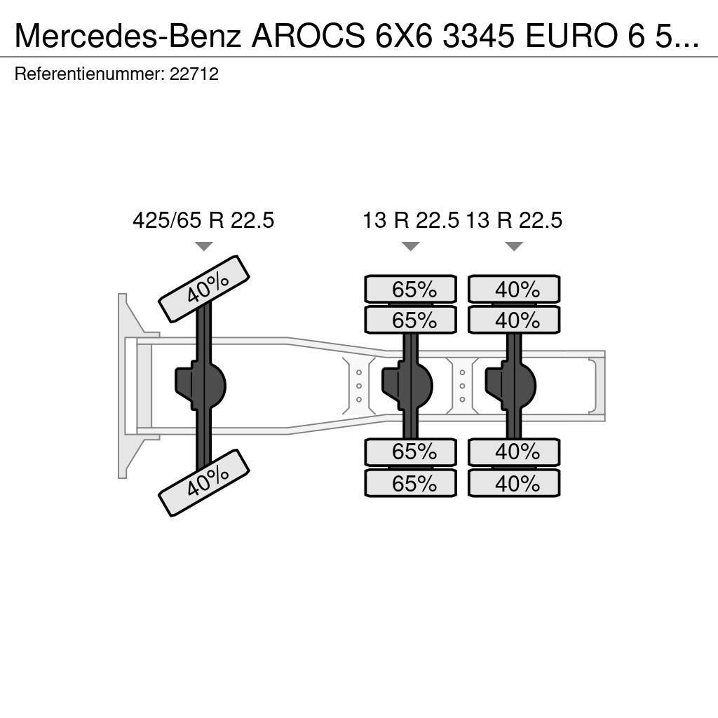 Mercedes-Benz AROCS 6X6 3345 EURO 6 535.400KM Nyergesvontatók