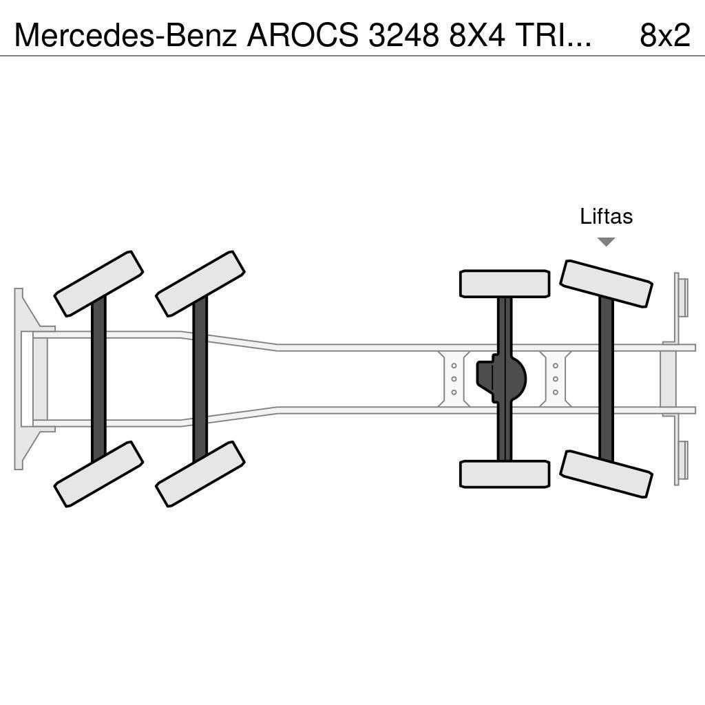 Mercedes-Benz AROCS 3248 8X4 TRIDEM HAAKSYSTEEM + FASSI F365RA K Horgos rakodó teherautók