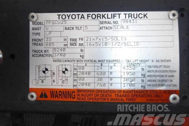 Toyota 7FGCU25 Forklift trucks - others