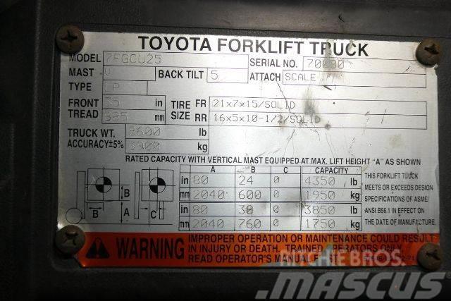 Toyota 7FGCU25 Forklift trucks - others