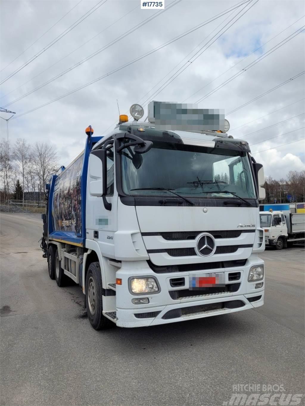 Mercedes-Benz Actros 2541 1-chamber Compactor truck w/ Joab supe Hulladék szállítók