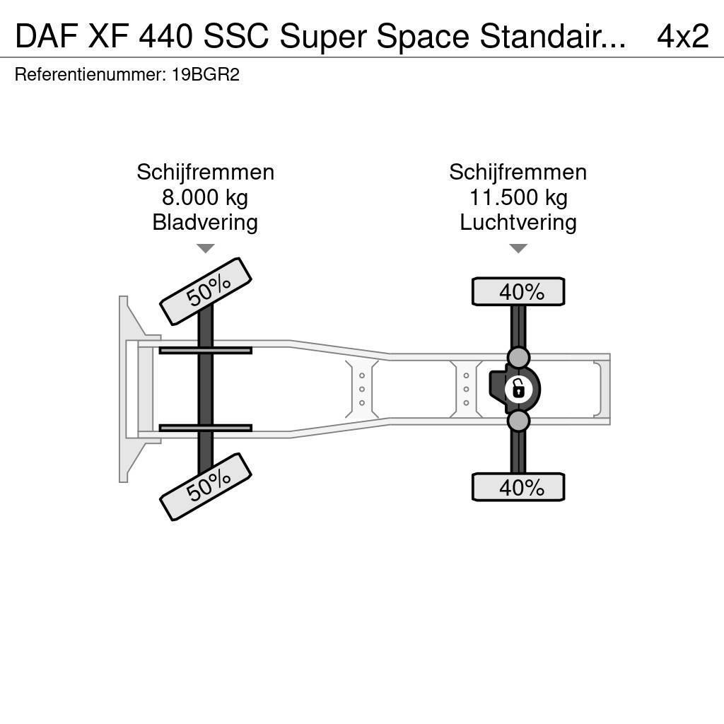 DAF XF 440 SSC Super Space Standairco Hydraulic ACC NL Nyergesvontatók