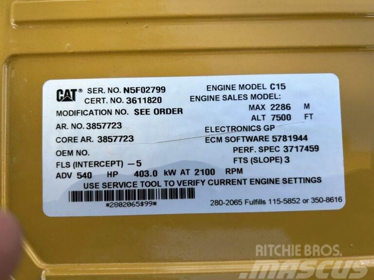 CAT C15 - Unused - 540 HP - Arr. 385-7723 Motorok