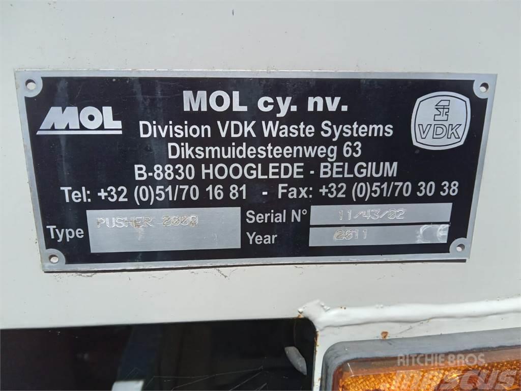 DAF Superstructure garbage truck MOL VDK PUSHER 20m3 Hulladék szállítók