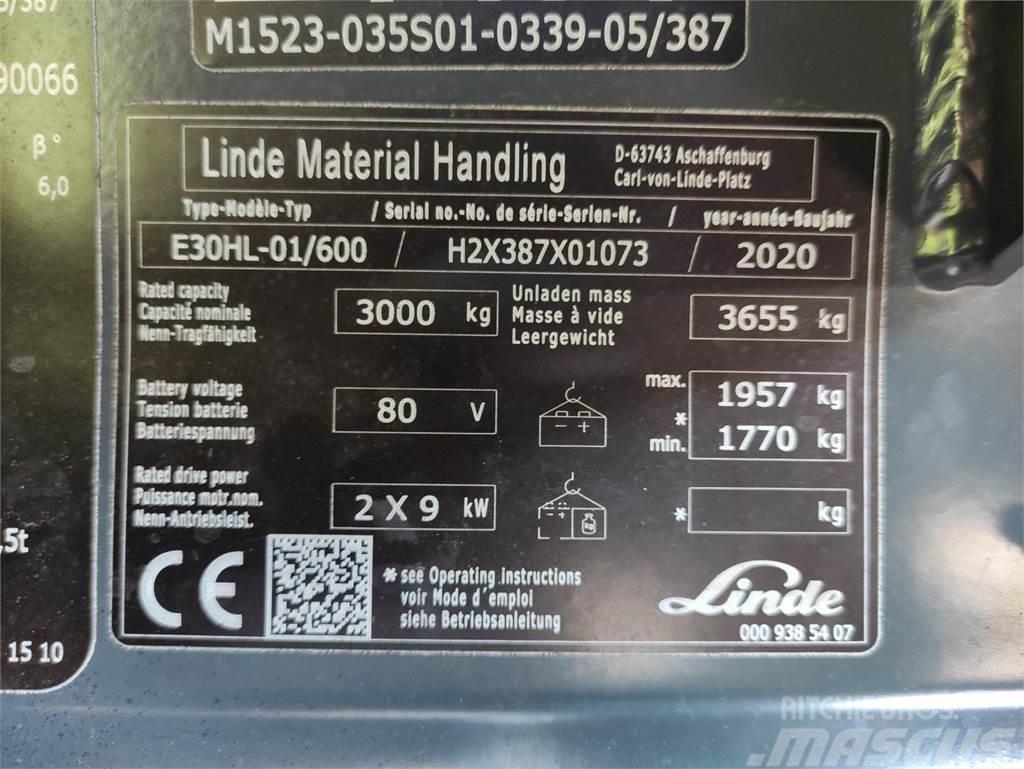 Linde E30HL-01/600-387 Elektromos targoncák