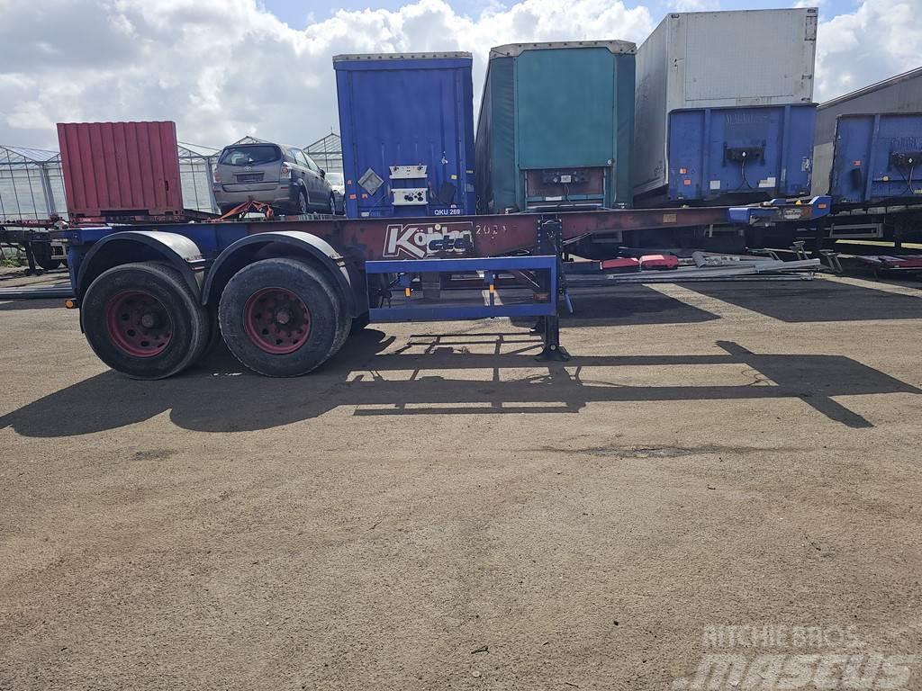 Köhler Elmshorn 20 ft container chassis  steel springs do Containerframe semi-trailers