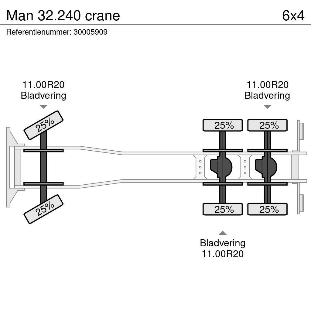 MAN 32.240 crane Crane trucks