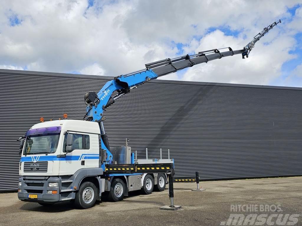 MAN TGA 35.440 8x4-4 / 80 t/m JIB + WINCH / TRACTOR Crane trucks
