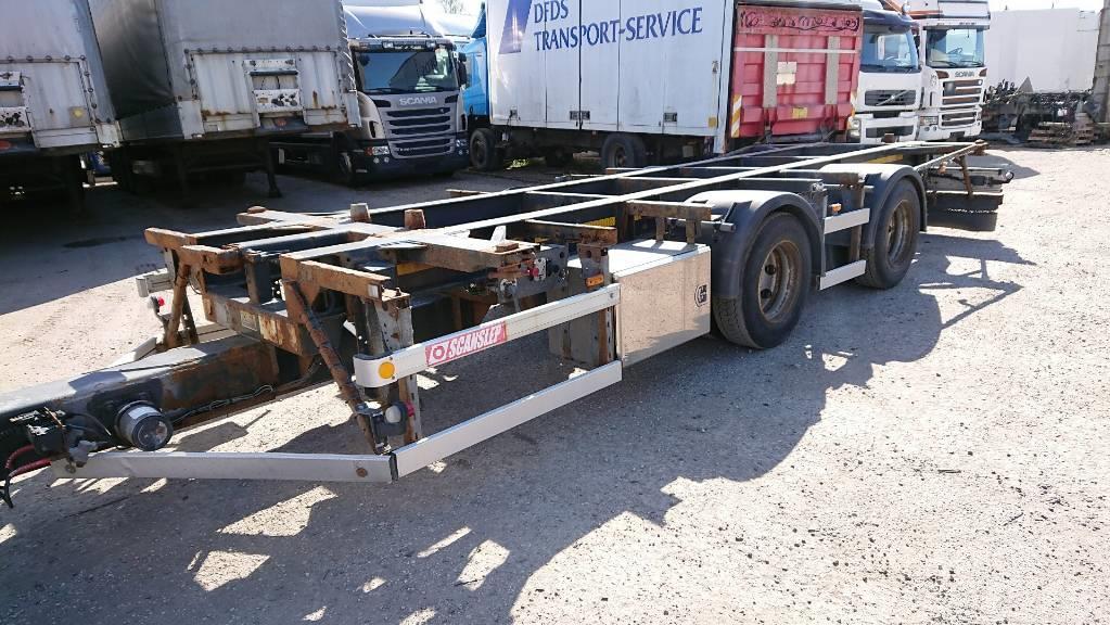  Scanslep OS2-W190ZL BOGGIKJERRE Containerframe trailers