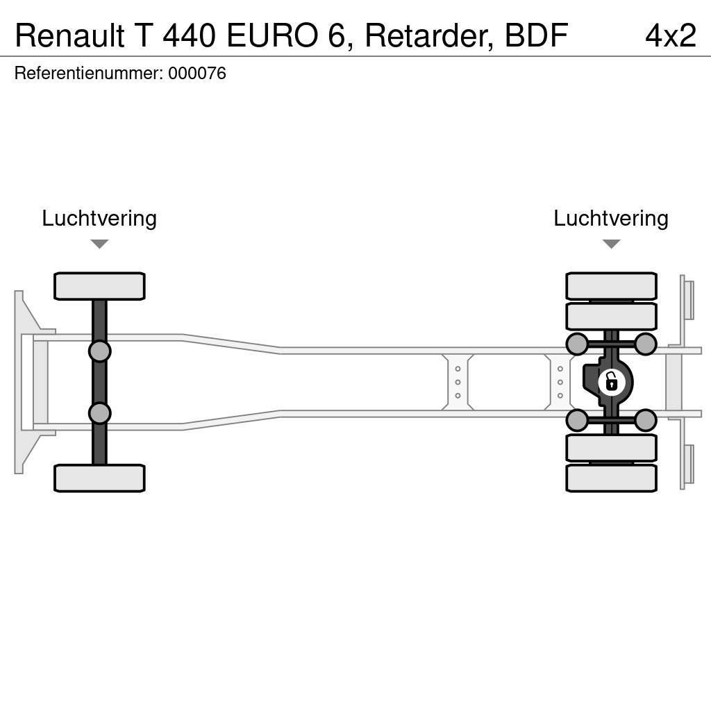 Renault T 440 EURO 6, Retarder, BDF Cable lift demountable trucks