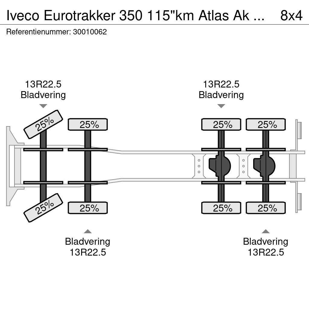 Iveco Eurotrakker 350 115"km Atlas Ak 2001v-A2 Crane trucks