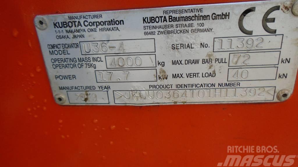 Kubota U 36-4 Mini excavators < 7t (Mini diggers)