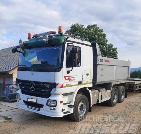 Mercedes-Benz Actros 3351 K +ALHU (DE) tridem 13 Tipper trailers
