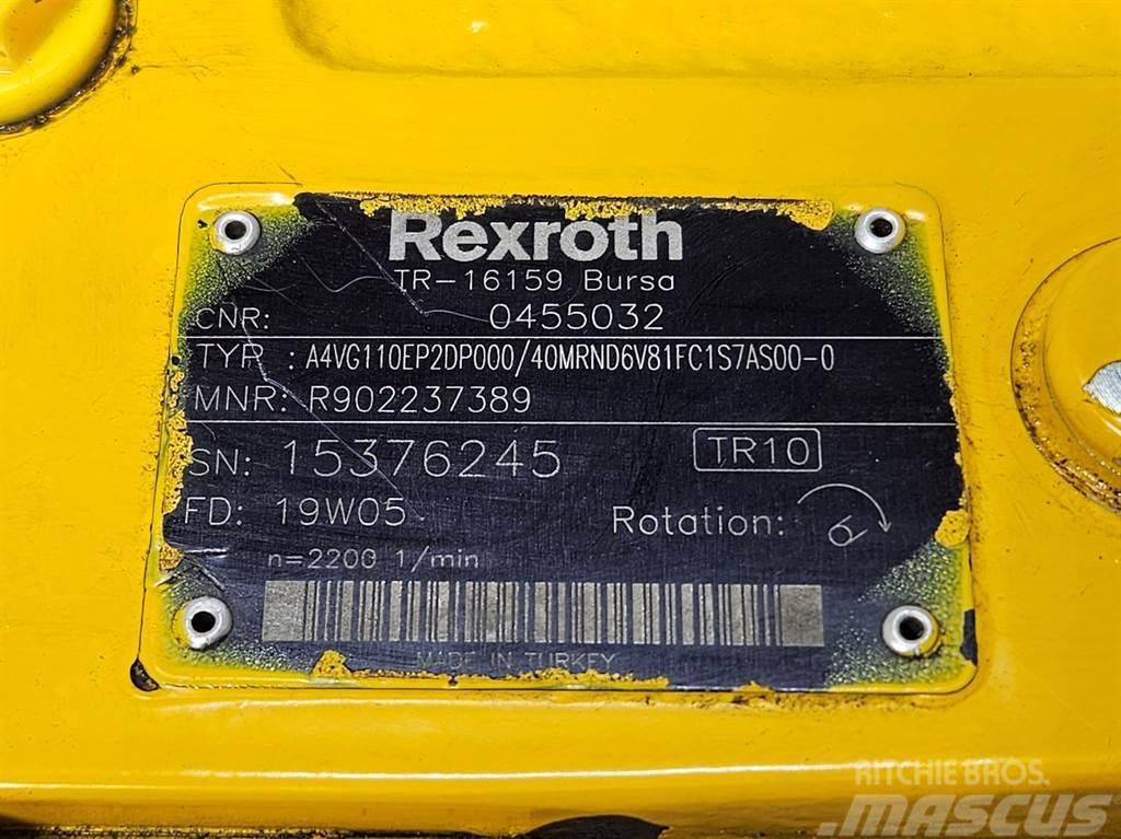 Rexroth A4VG110EP2DP000/40MR-Drive pump/Fahrpumpe/Rijpomp Hydraulics