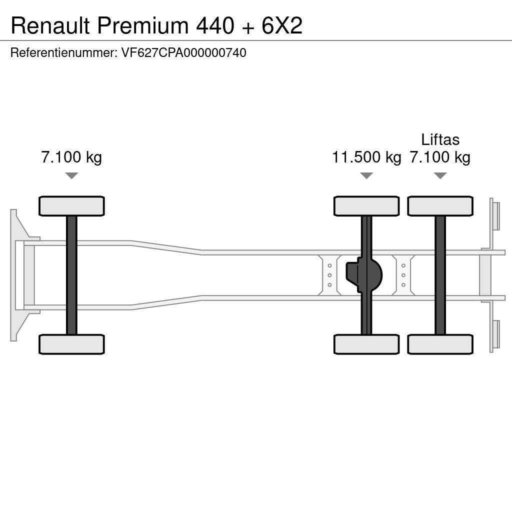 Renault Premium 440 + 6X2 Flatbed / Dropside trucks