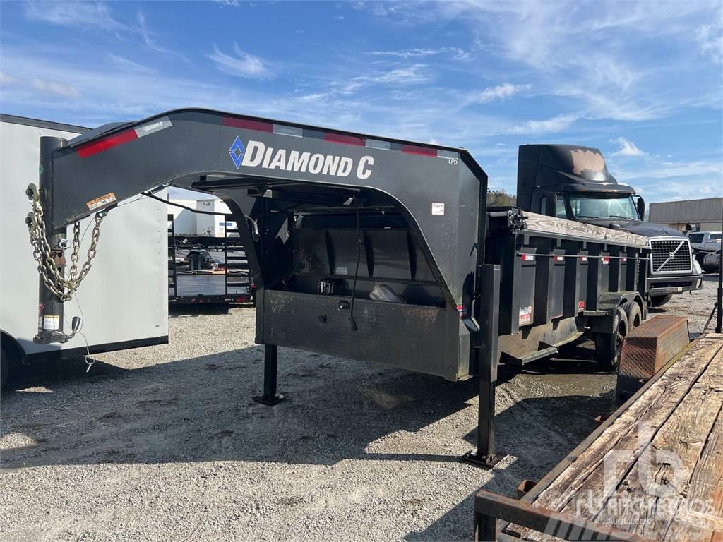 Diamond C 18 ft T/A Gooseneck Dump Vehicle transport trailers