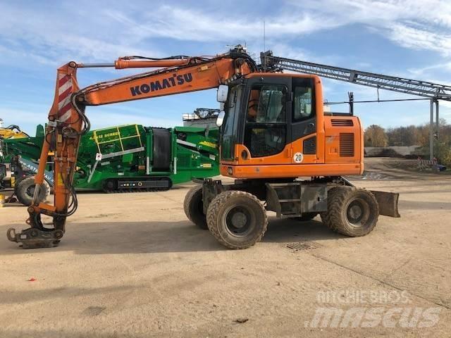 Komatsu PW148-10 Gumikerekes kotrók