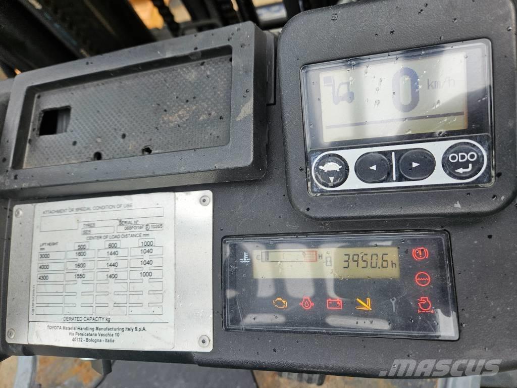 Toyota 8FGF18F Gázüzemű targoncák