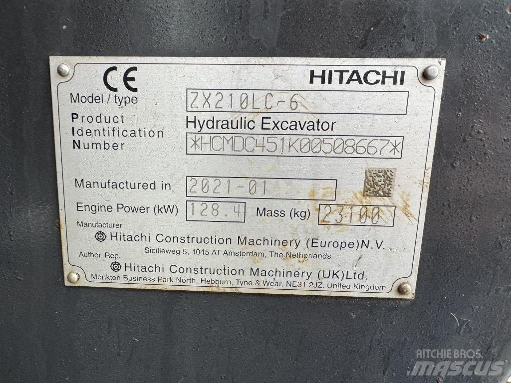 Hitachi ZX 210 LC-6 Lánctalpas kotrók