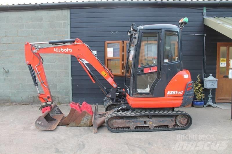 Kubota KX 61-3 Mini kotrók < 7t
