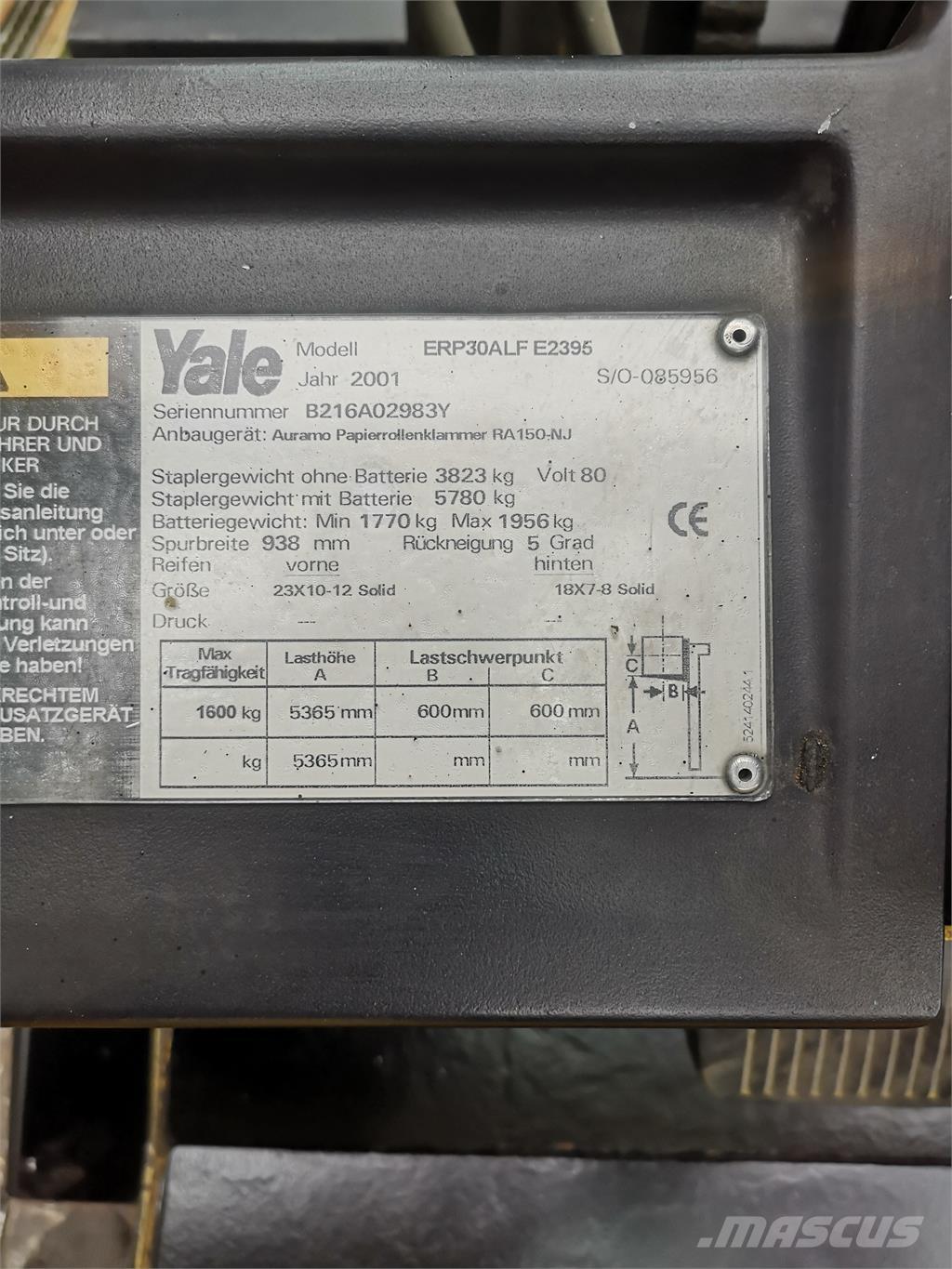 Yale ERP 30 ALF Elektromos targoncák