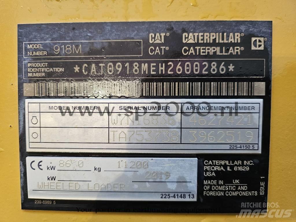 CAT 918 M Gumikerekes homlokrakodók