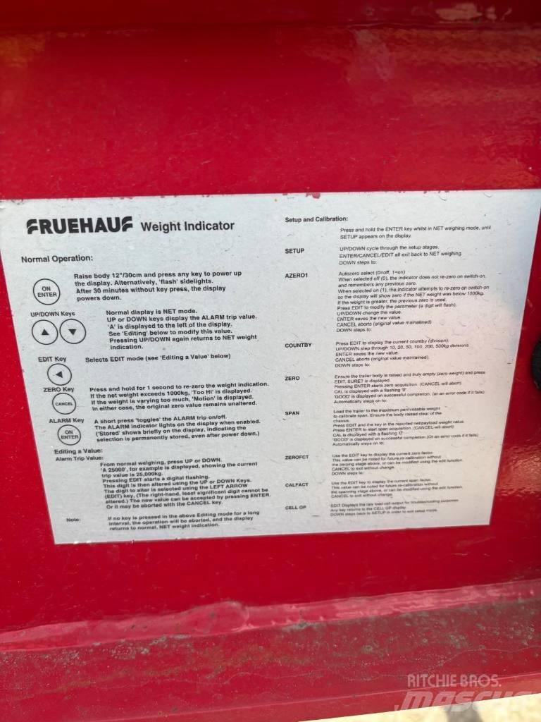 Fruehauf Halfpipe Billenő félpótkocsik