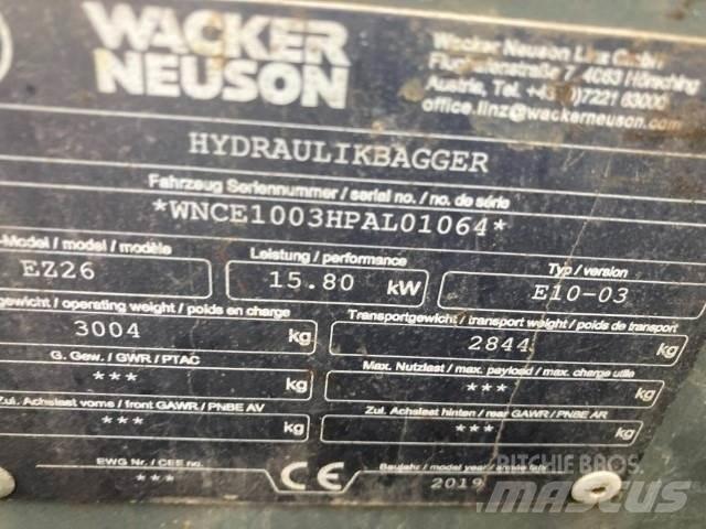 Wacker EZ26 Mini kotrók < 7t