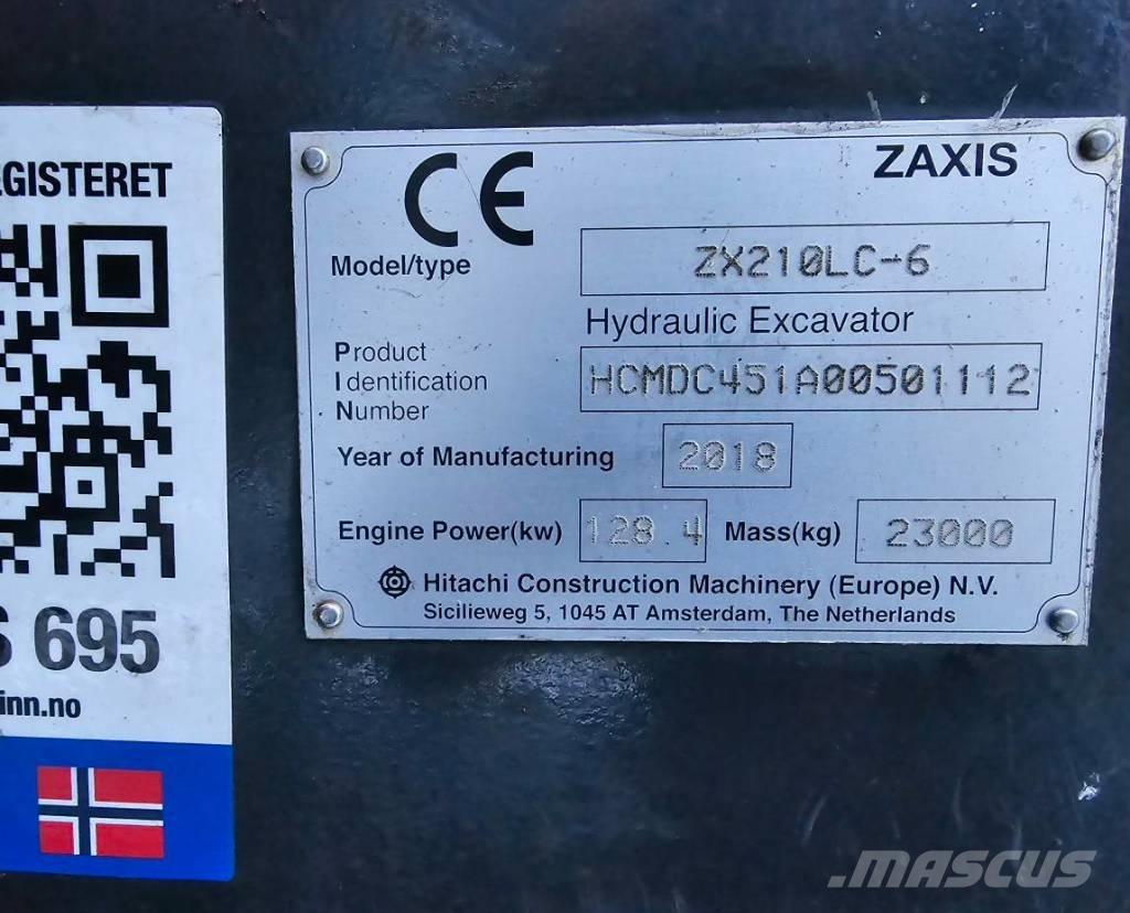 Hitachi ZX 210 LC-6 Lánctalpas kotrók