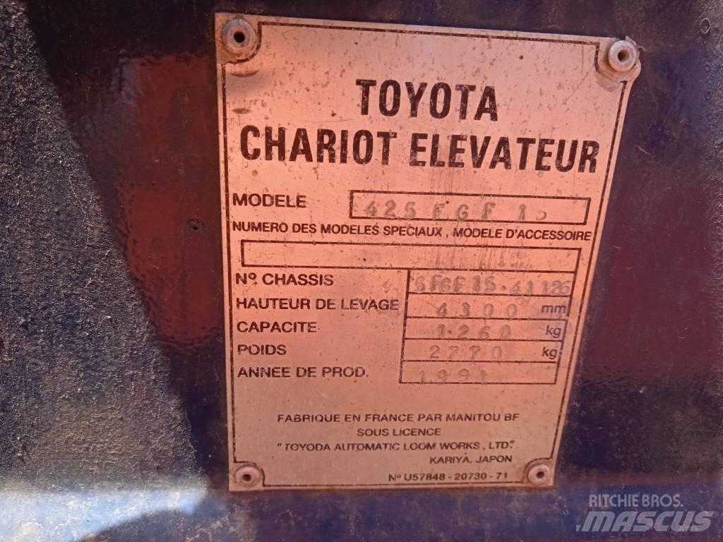 Toyota 42-5FGF15 Gázüzemű targoncák