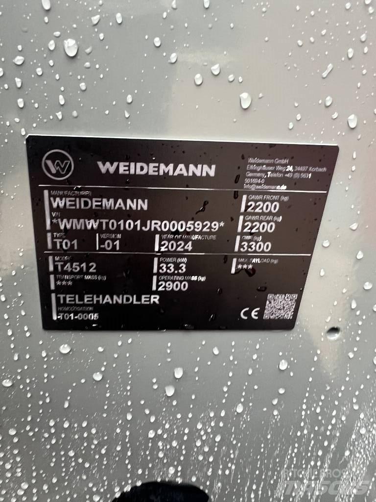 Weidemann 4512 Teleszkópos mezőgazdasági rakodók