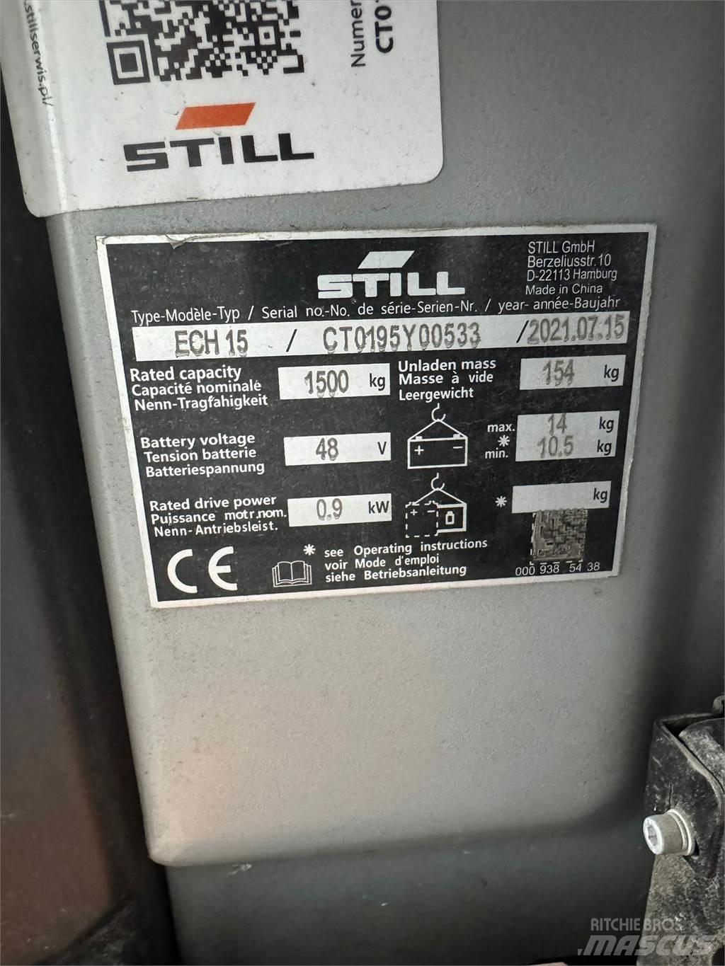 Still ECH 15 Alacsony emelőkocsi