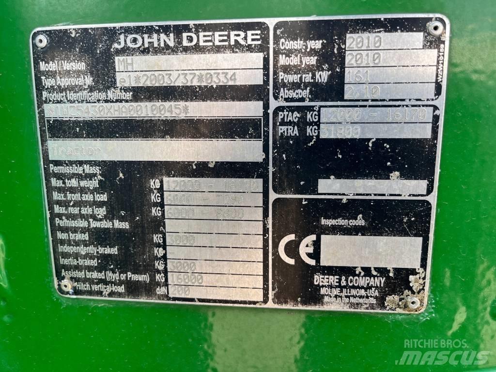 John Deere 5430 I Önjáró trágyaszórók