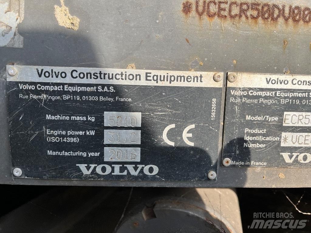 Volvo ECR 50 D Mini kotrók < 7t