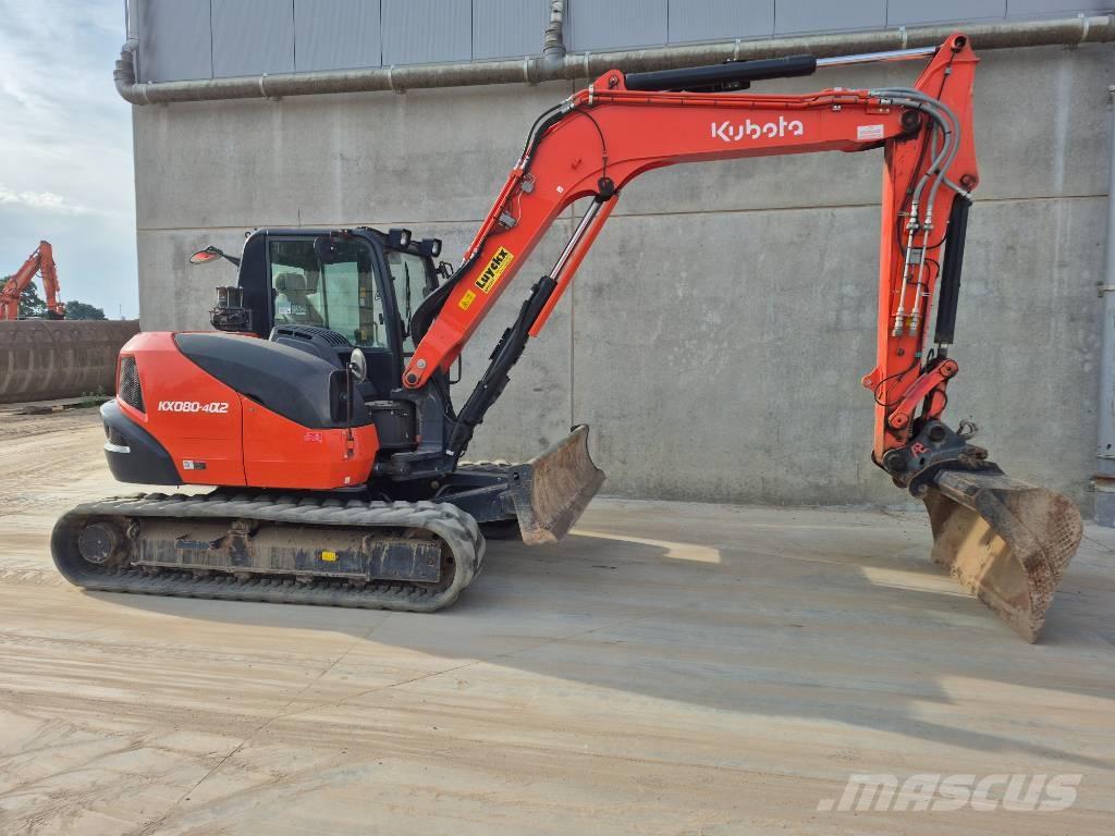 Kubota KX080 4@2 Közepes (midi) kotrók 7 t - 12 t