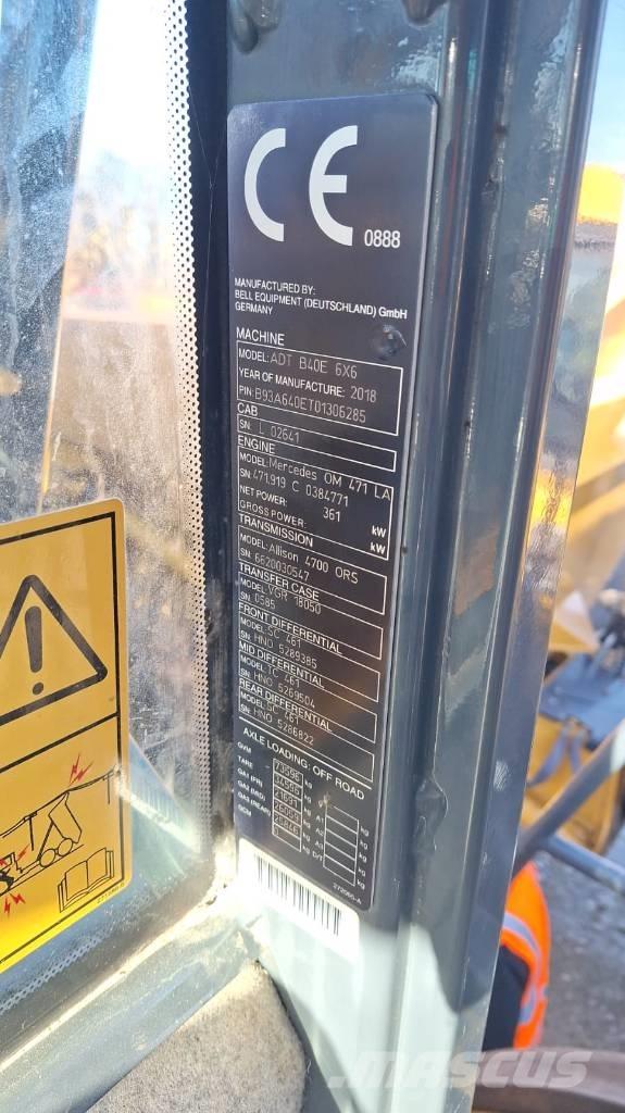 Bell B 40 E Csuklósdömperek