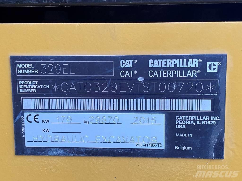 CAT 329 EL Lánctalpas kotrók