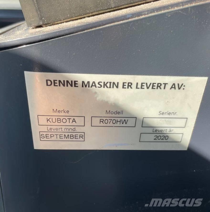 Kubota R 070 HW Gumikerekes homlokrakodók