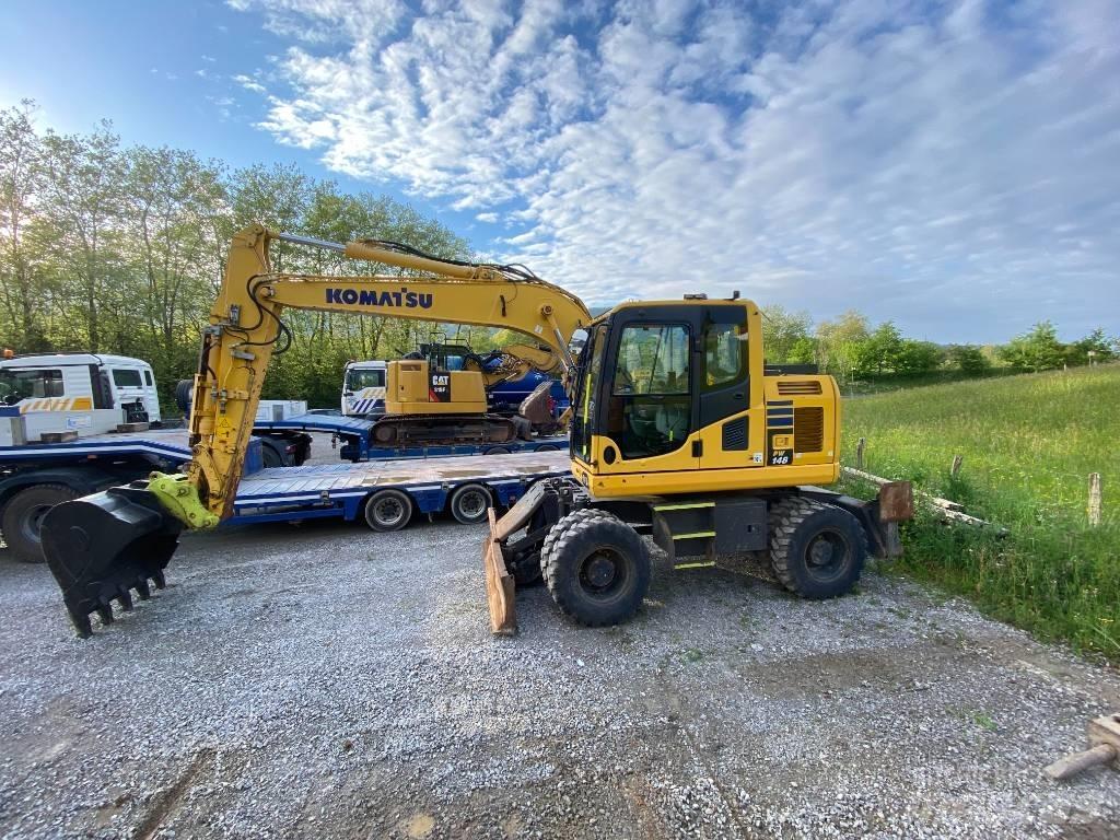 Komatsu PW 148 Gumikerekes kotrók