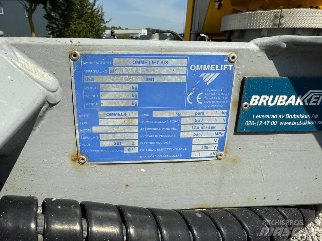 Omme 1550EXB Pótkocsira szerelt emelők és állványok