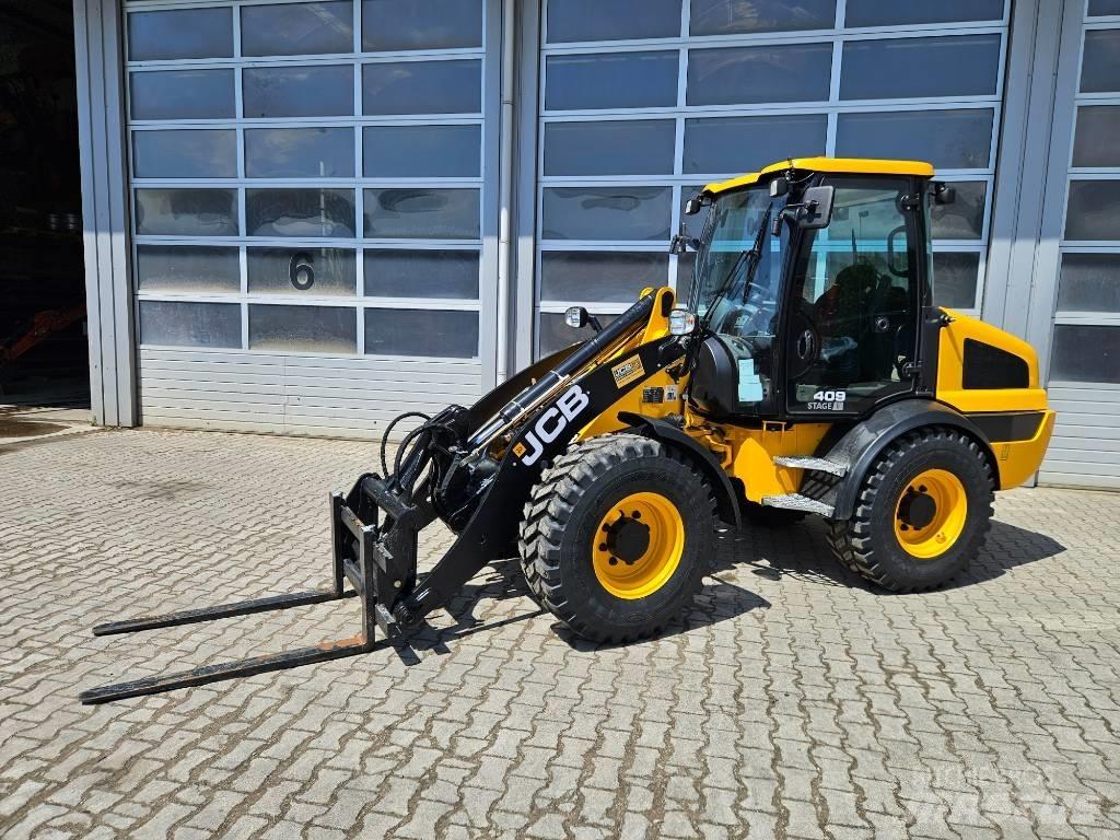 JCB 409SV Gumikerekes homlokrakodók