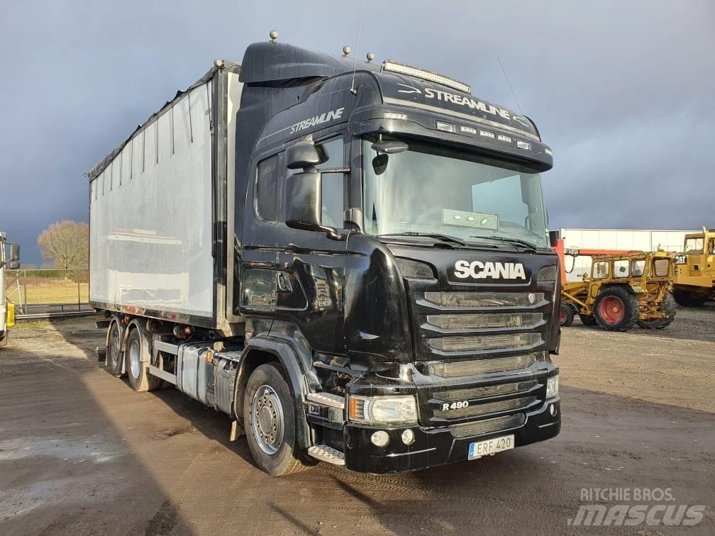 Scania R 490 Deszkaszállító teherautók