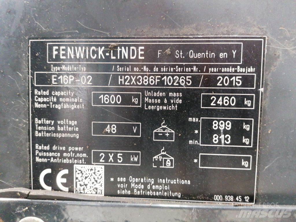 Linde E16P-02 Elektromos targoncák