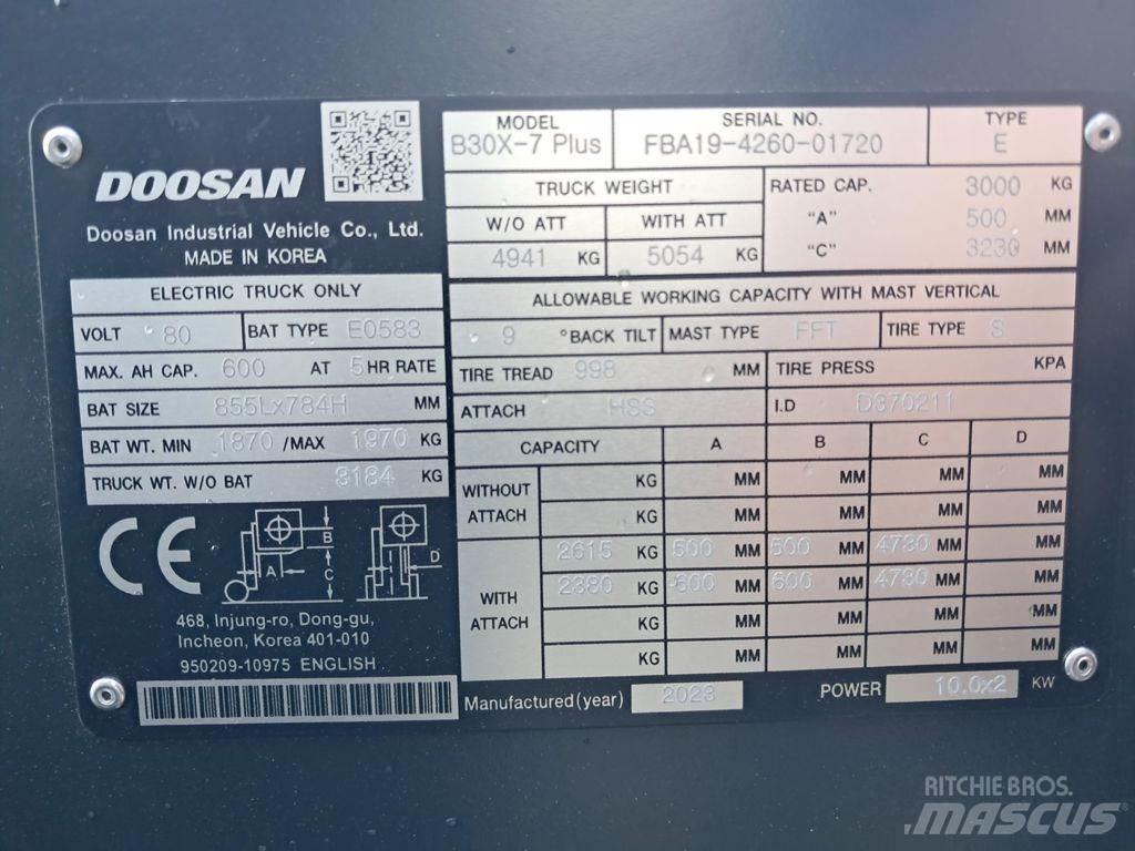 Doosan B30X-7 Plus Elektromos targoncák