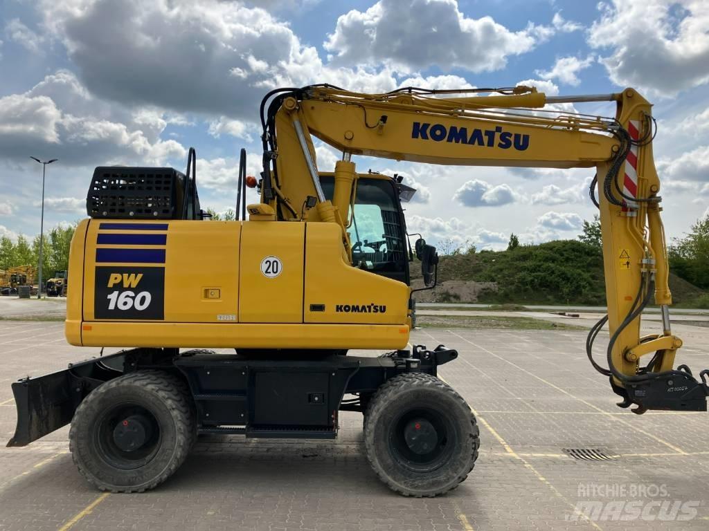 Komatsu PW 160-11 E0 Gumikerekes kotrók