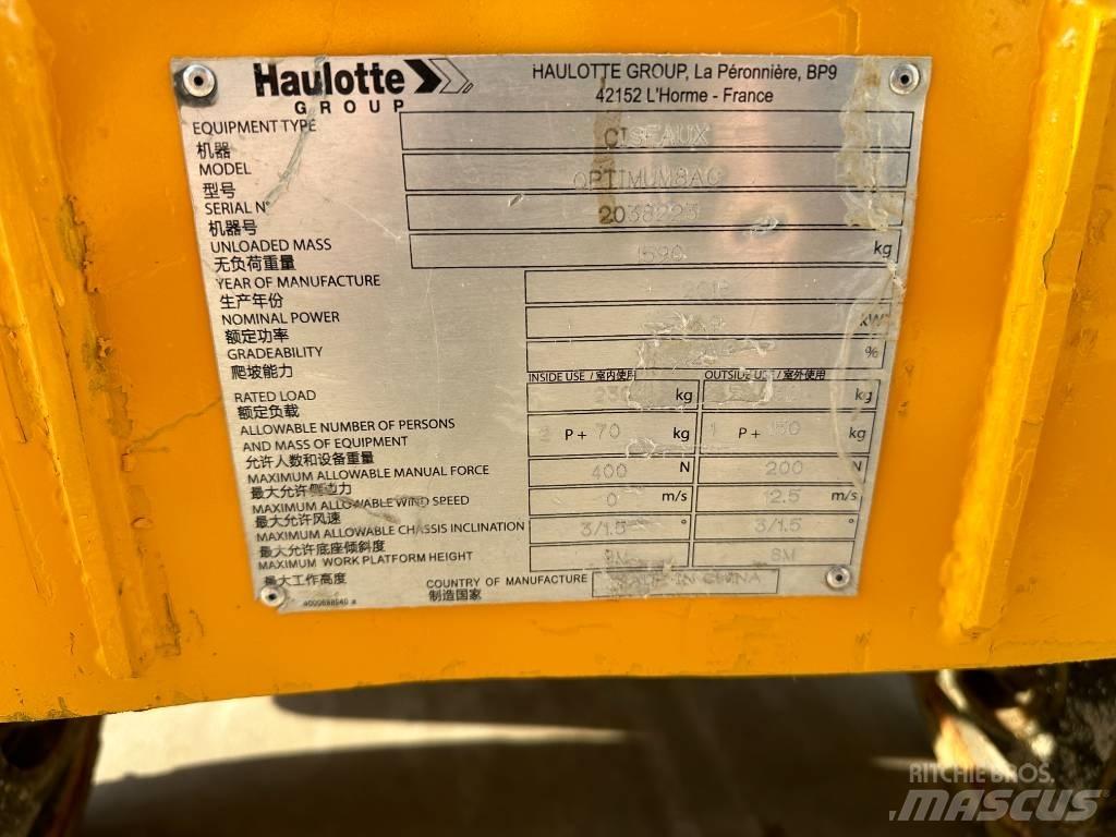 Haulotte OPTIMUM 8 Ollós emelők