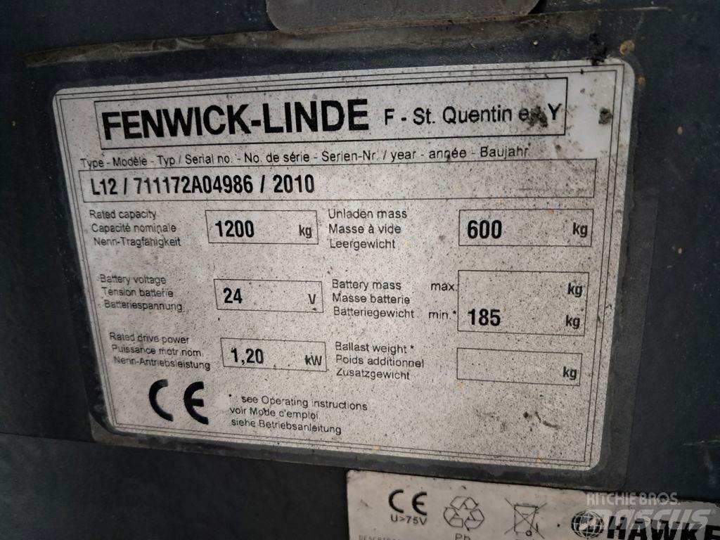 Linde L12 Gyalogkíséretű targonca